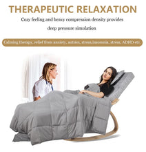 Load image into Gallery viewer, Anxiety Relief Weighted Blanket & Duvet Cover - Stress Less Love More
