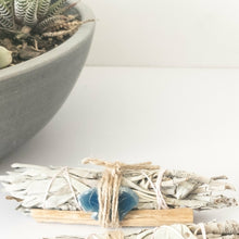 Load image into Gallery viewer, Palo Santo, Sage & Crystal Smudging Bundle