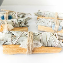 Load image into Gallery viewer, Palo Santo, Sage & Crystal Smudging Bundle
