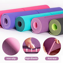 Load image into Gallery viewer, Double Yoga Mat with Alignment Markings