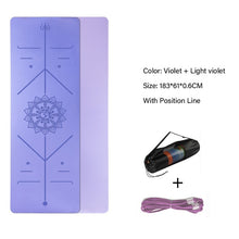 Load image into Gallery viewer, Double Yoga Mat with Alignment Markings