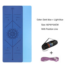 Load image into Gallery viewer, Double Yoga Mat with Alignment Markings