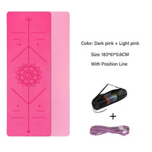 Load image into Gallery viewer, Double Yoga Mat with Alignment Markings