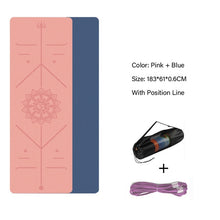 Load image into Gallery viewer, Double Yoga Mat with Alignment Markings