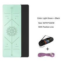 Load image into Gallery viewer, Double Yoga Mat with Alignment Markings