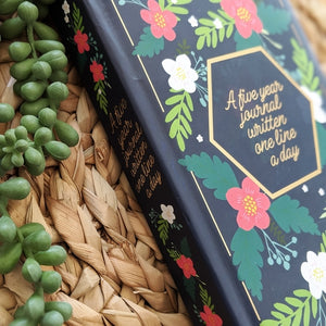 Five Year Journal  - Written One Line at a Time - Navy