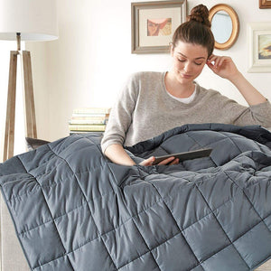 Anxiety Relief Weighted Blanket & Duvet Cover - Stress Less Love More   